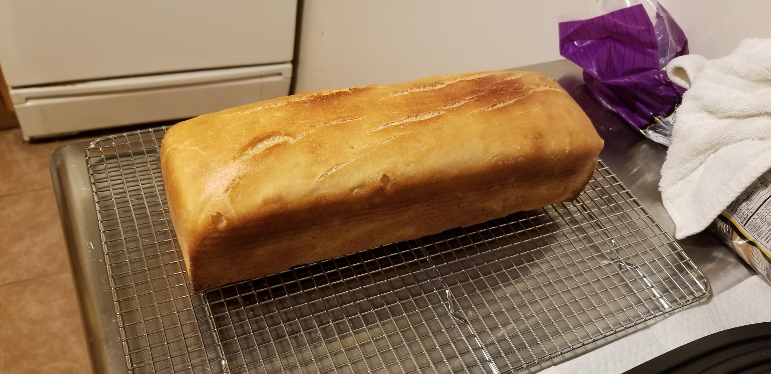 White Bread (Sandwich Bread) ends up with thick & hard crust? The